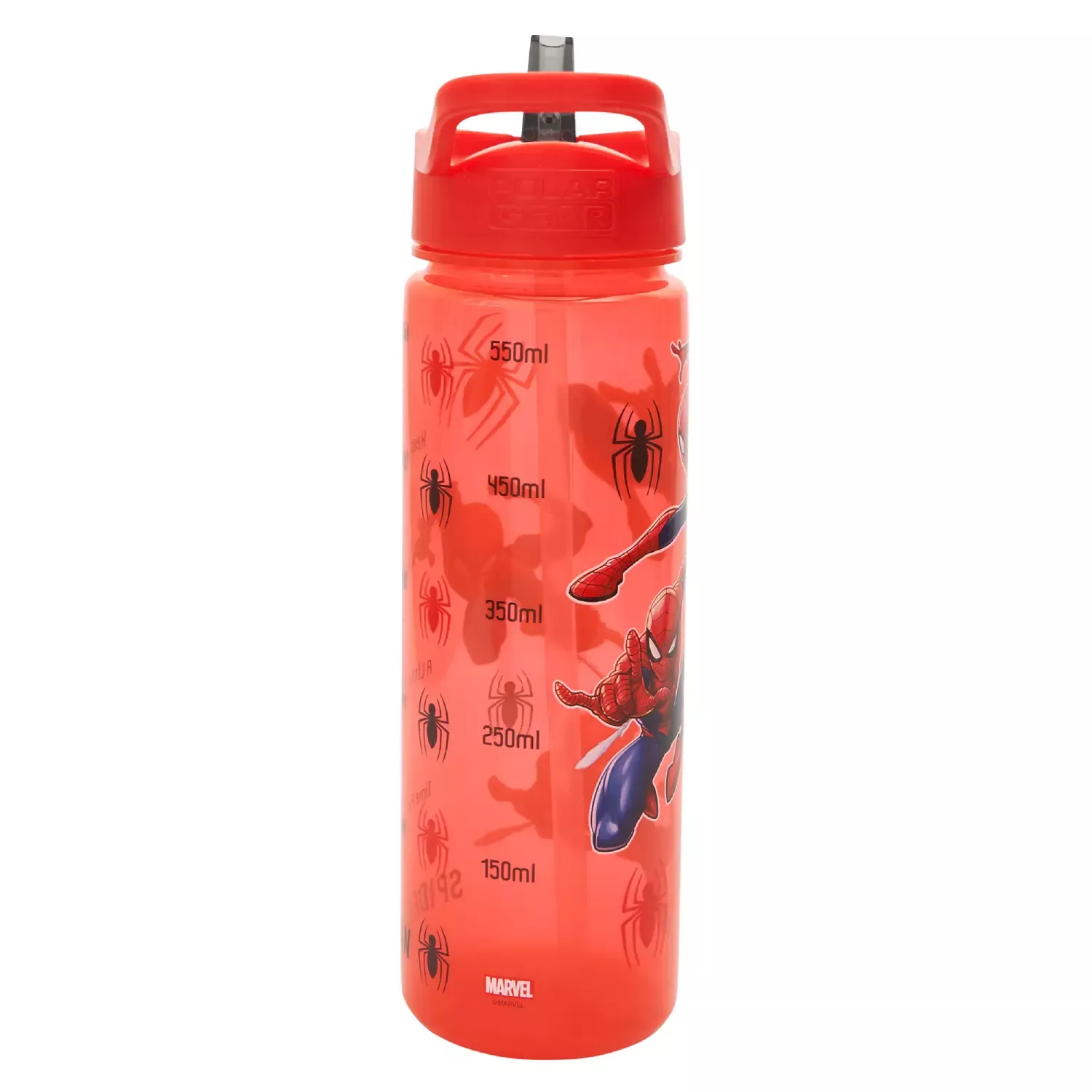 Polar Gear Marvel Spider-Man Metal Drinks Bottle, 600ml, Silver